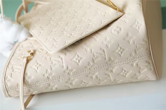 Tas Pesta Wanita Bermerek Neverfull MM Monogram Empreinte Dengan Tatakan Bunga