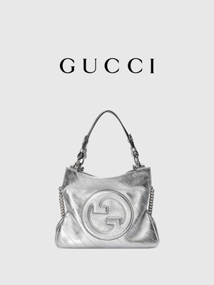 Gucci Blondie Small Tote Bag Luxury Silver White Tas Tangan Wanita Bermerek