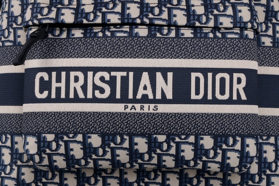 Desainer Diortravel Kecil Ransel Biru Dior Oblique Jacquard