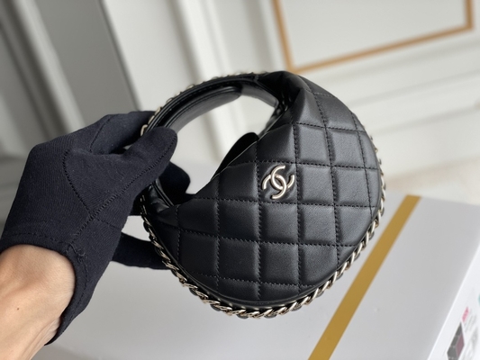Ap3095 Hitam Mini Kain Chanel Flap Bag Dompet Koin 20 Inch