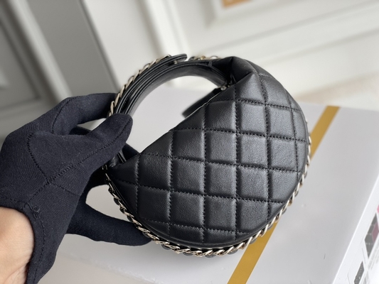 Ap3095 Hitam Mini Kain Chanel Flap Bag Dompet Koin 20 Inch