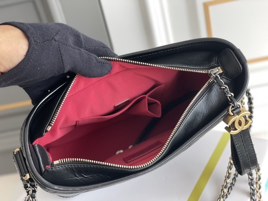 Chanel Gabrielle Tas Bahu Hobo Tas Tangan Kulit Anak Sapi Pra Milik
