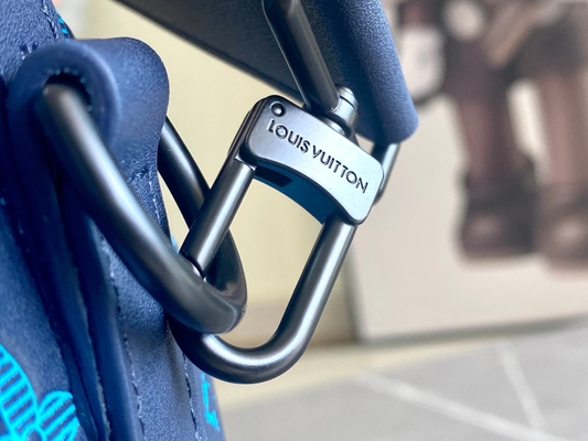 Tas Pria Bermerek Besar Keepall BANDOULIÈRE 50 Blue Boston Bags