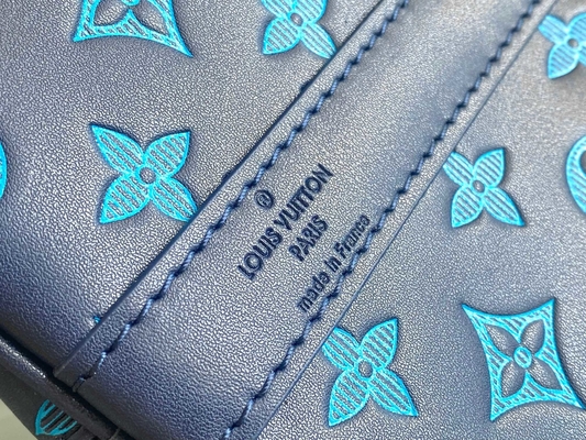 Tas Pria Bermerek Besar Keepall BANDOULIÈRE 50 Blue Boston Bags