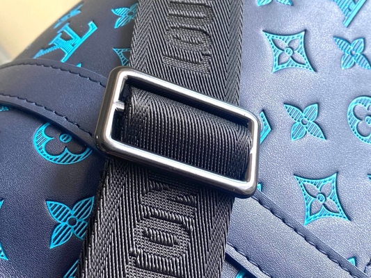 Tas Pria Bermerek Besar Keepall BANDOULIÈRE 50 Blue Boston Bags