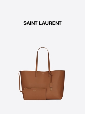 Tas Bahu Bermerek Kulit Lembut ST Laurent Shoppers Cross Section ODM